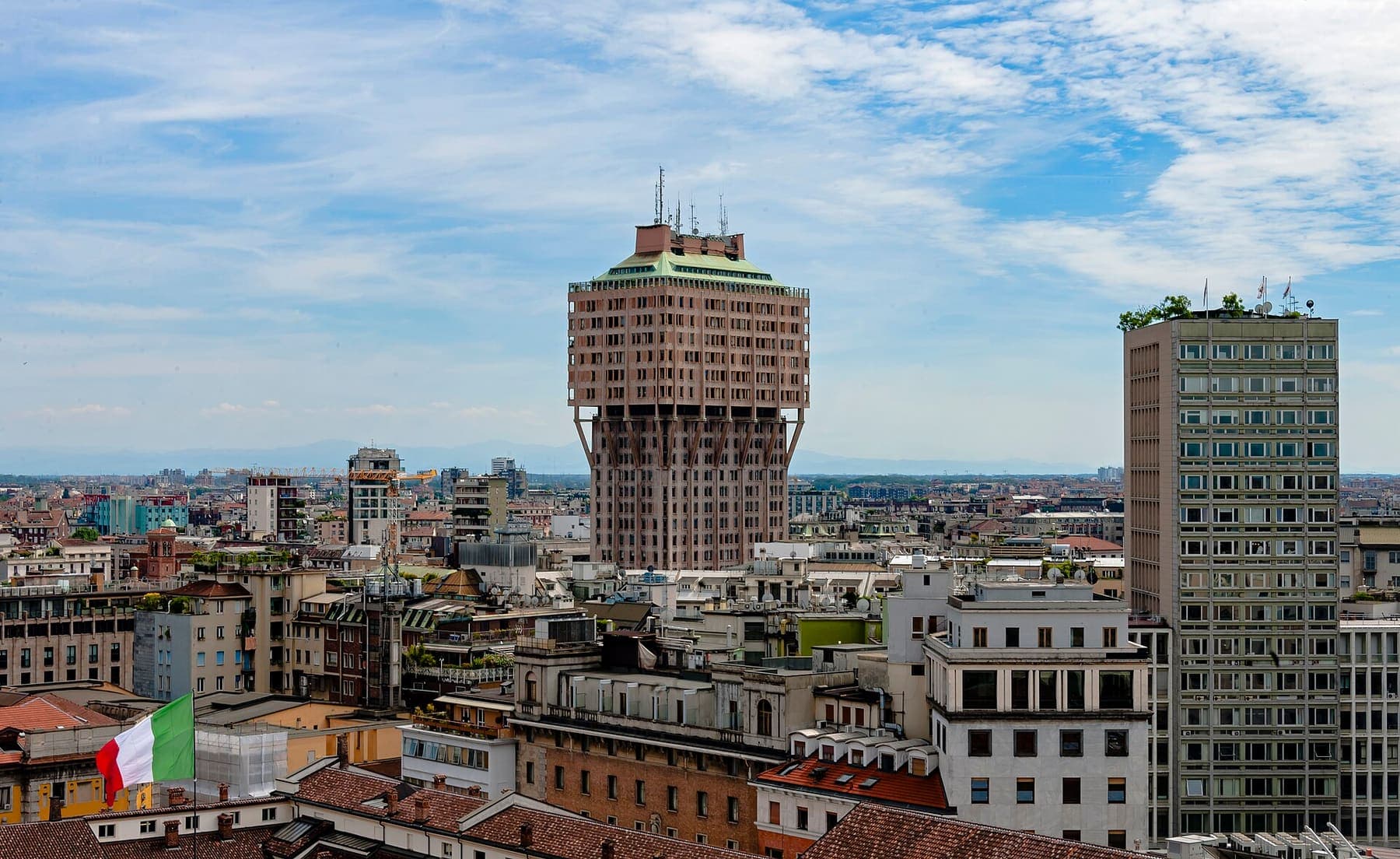 Milan seen from the roof of the Duomo
