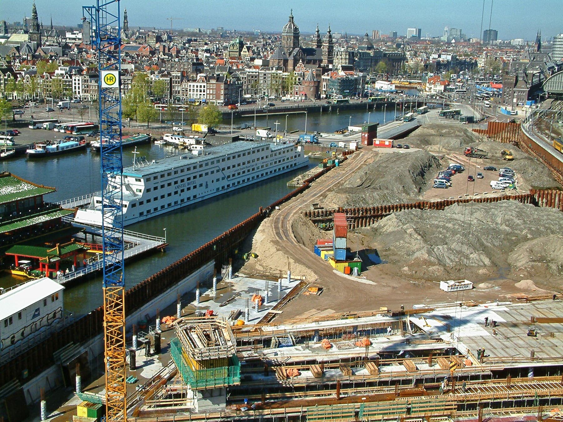Amsterdam canal cityscape