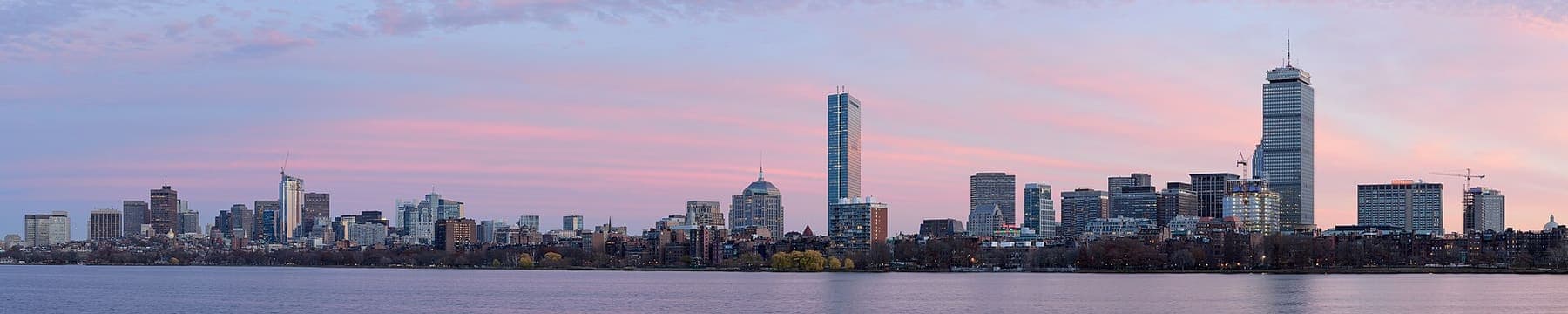 The Boston skyline seen from Cambridge